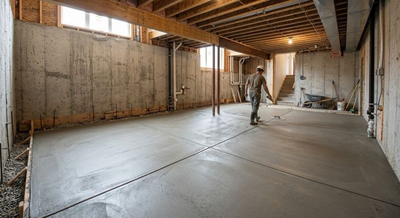 Basement Slab Installation in Clarksville, TN