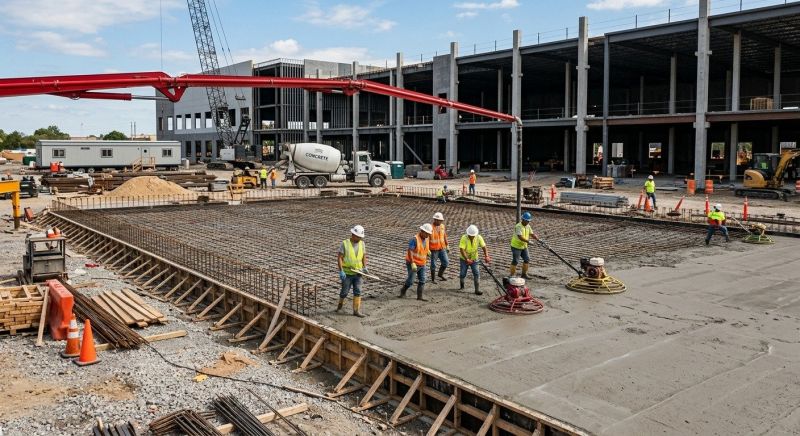 Commercial Slab Construction in Hopkinsville, KY