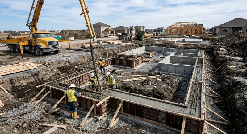 Concrete Foundation Installation in Indian Mound, TN