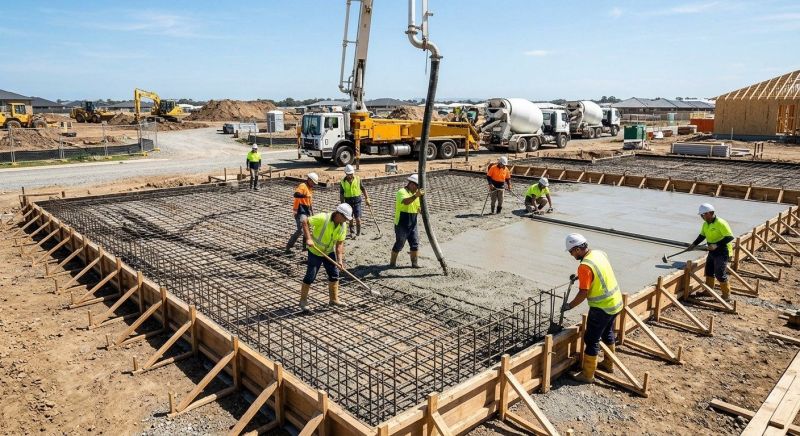 Foundation Slab Construction in Clarksville, TN