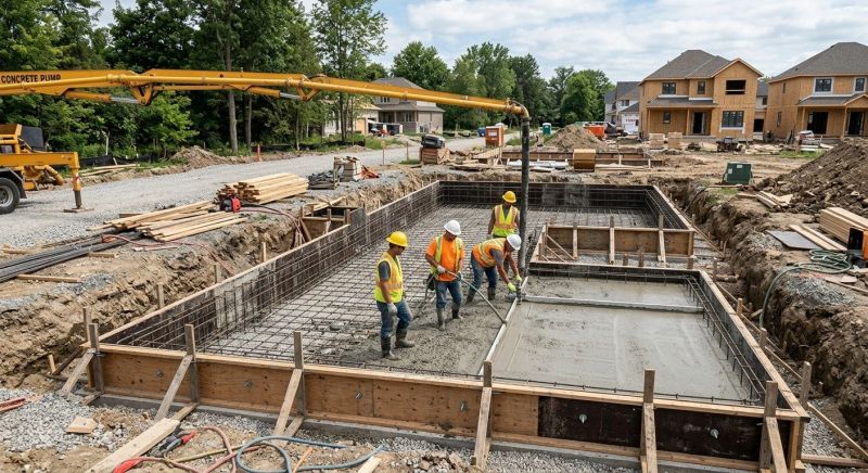 Poured Foundation Installation in Clarksville, TN